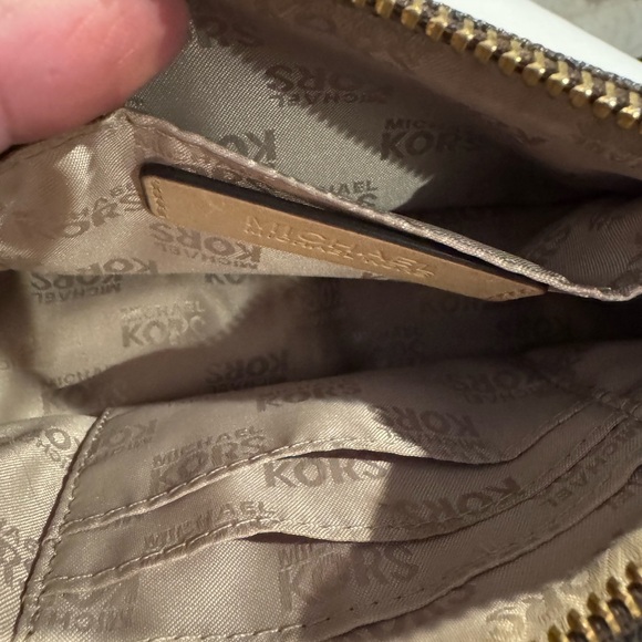 Michael Kors Brown MK Logo Zipper Case - Picture 5 of 5